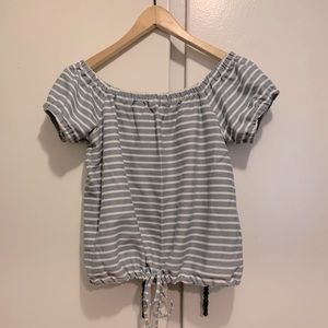 Madewell - Striped - off shoulder top